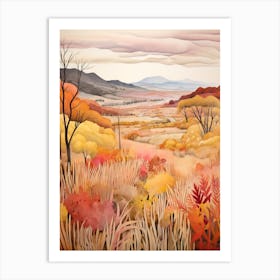 Autumn National Park Painting Ambor National Park Bolivia 2 Art Print