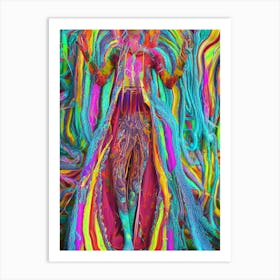 Psychedelic Woman 3 Art Print