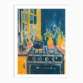 Yellow Kitchen Art Print