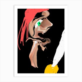 Pirate With A Knife Art Print