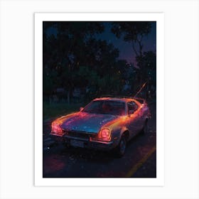 Car On The Road Art Print