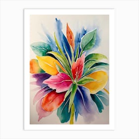 Watercolor Flower Painting 5 Art Print