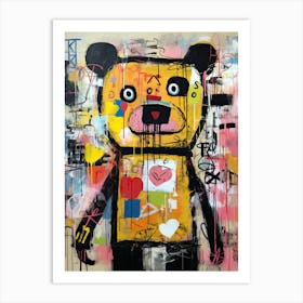 Teddy Street art Art Print