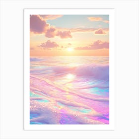 Pastel Seascape Wallpaper Art Print