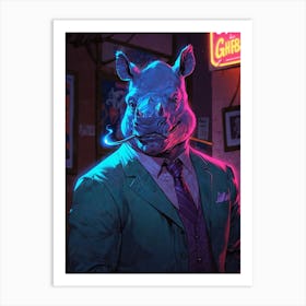 Rhino 5 Art Print