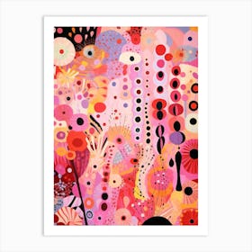 Pink Abstraction Art Print