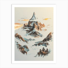 Mountain Landscape Art Print