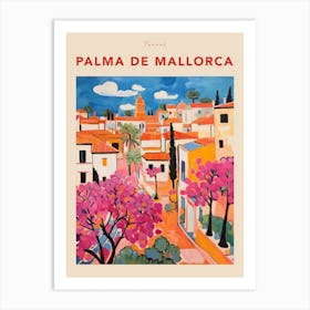Palma De Mallorca Spain 3 Fauvist Travel Poster Art Print