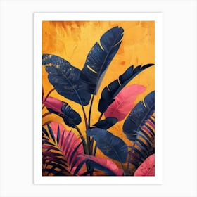 tropical leaves 1 Art Print