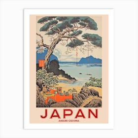 Amami Oshima, Visit Japan Vintage Travel Art 2 Art Print