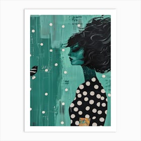 Girl In The Rain 1 Art Print