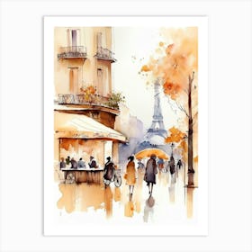 Paris Street Scene 2 Art Print