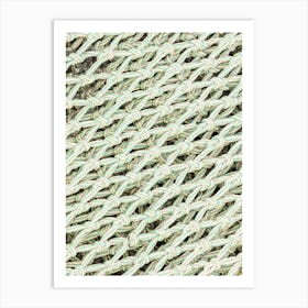 Netting Background fishing net maritime Art Print