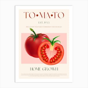 Tomato Mid Century Art Print