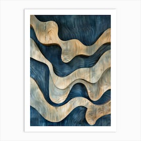 Waves Of Wood 1 Art Print