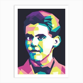 Federico Garcia Lorca Popart Wpap Art Print