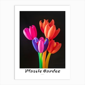 Bright Inflatable Flowers Poster Fuchsia 2 Art Print