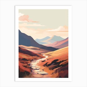 The West Highland Line Scotland 8 Hiking Trail Landscape Art Print