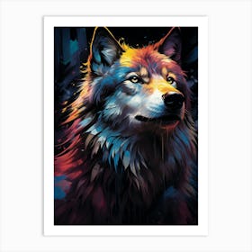Kbgtron A Lynx Colorful Lights In The Style Of Fantastical Crea 241ca365 Ef61 4948 Bb9c 6944fe06149b Art Print