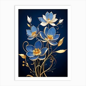 Lotus Flowers 1 Art Print