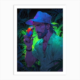 Default Draw Me A Macaw With A Detectives Pipe Pondering The M 3 Art Print