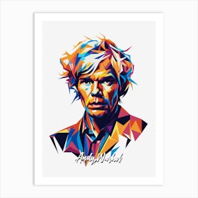 Andy Warhol 1 Portrait WPAP Pop Art Art Print