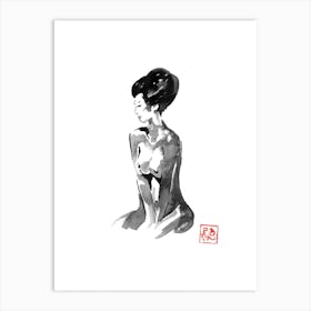 Nude Geisha 1 Art Print