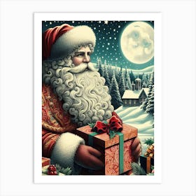 Christmas Santa Art Print