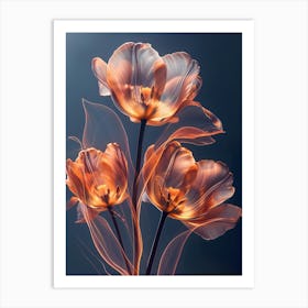 Tulips In Flames Art Print