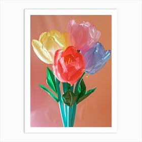 Dreamy Inflatable Flowers Rose 1 Art Print