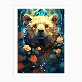 Bear In The Snow Art Print