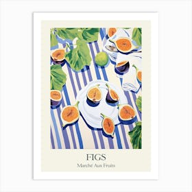 Marche Aux Fruits Figs Fruit Summer Illustration 4 Art Print