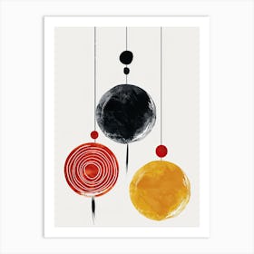 Chinese Lanterns, Boho, Minimalism Art Print