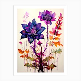 Lotus Flowers 3 Art Print