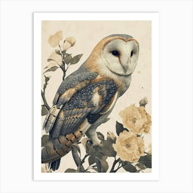 Australian Masked Owl Painting 4 Art Print