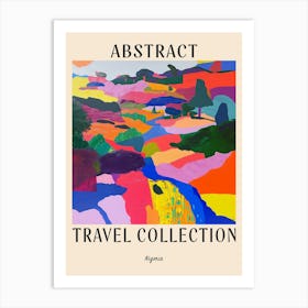 Abstract Travel Collection Poster Nigeria 2 Art Print