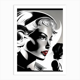 Zenith Noir Comic Space Art Print