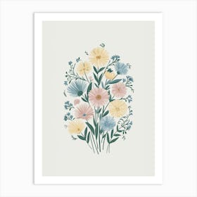 Bouquet Of Flowers Art Print