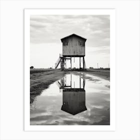 Texas, Usa, Black And White Analogue Photograph 4 Art Print