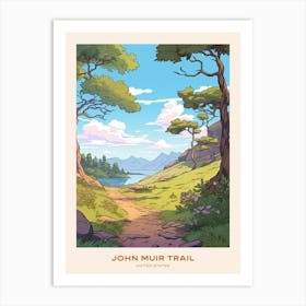 John Muir Trail Usa 1 Hike Poster Art Print