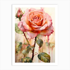 Rose Painting Art Print