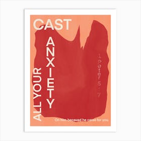 Cast All Your Anxiety Art Print