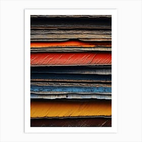 Stacked Wood Art Print