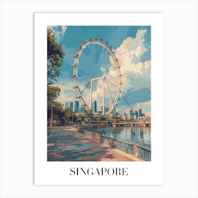 Singapore Skyline Art Print