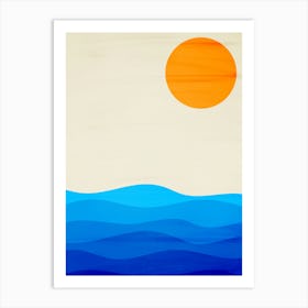 Ocean Sunset - Ocean Stock Videos & Royalty-Free Footage Art Print