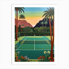 Tennis Court Art Print