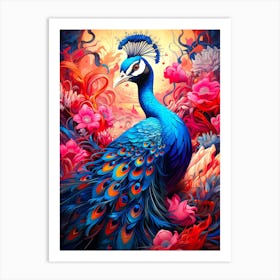 Peacock 5 Art Print