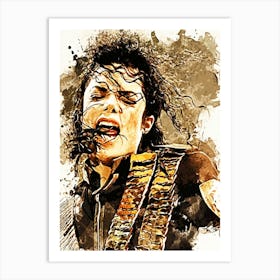 Michael Jackson king of pop music 36 Art Print