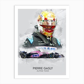 Pierre Gasly Alpine Art Print