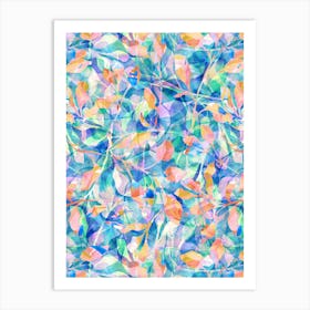 Watercolour Painted Foliage - Coast Art Print